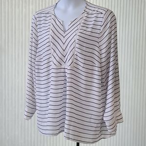 Lane Bryant Striped Blouse